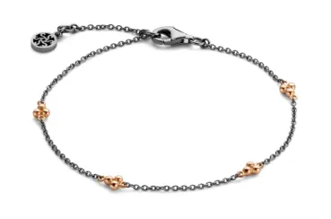 Shishi Armband - Sterlingsilber rhodiniert und rosa vergoldet